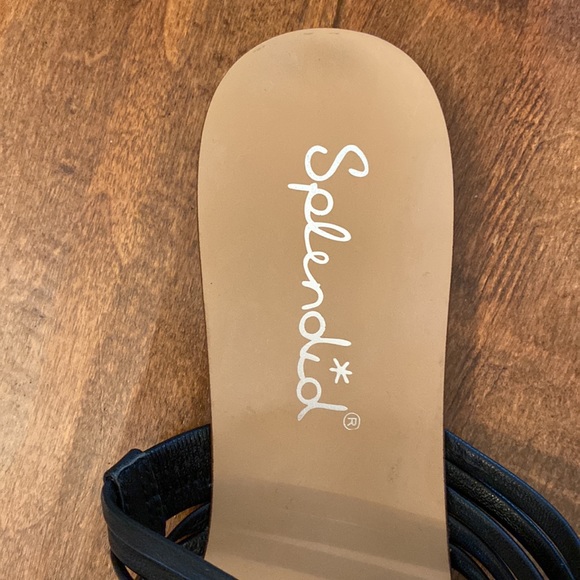 Splendid Black Strappy Sandals Sz 6.5 - Picture 3 of 8